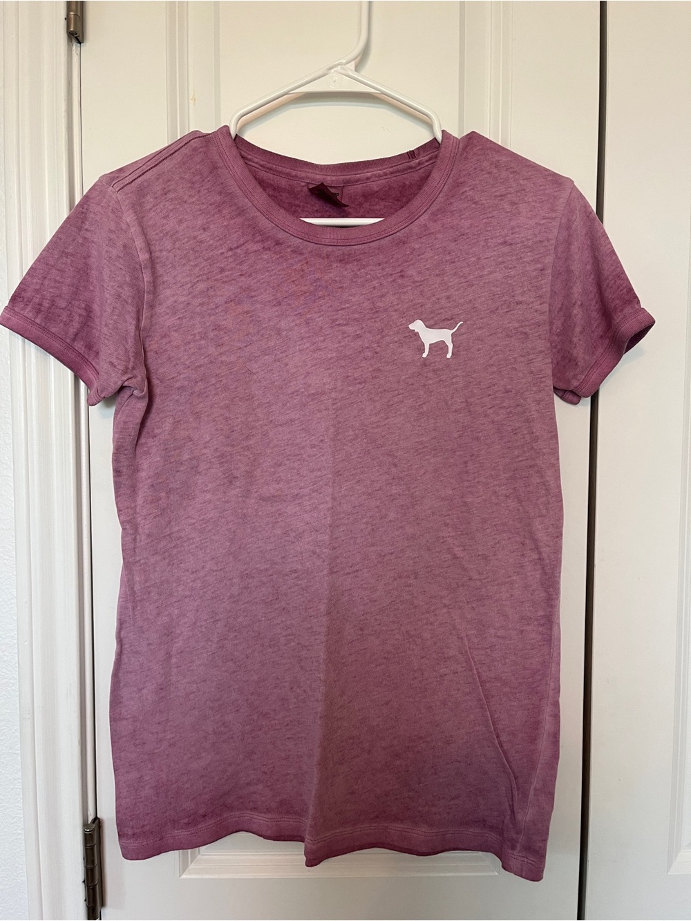 PINK Victoria's Secret Mauve Heather Crewneck Tee